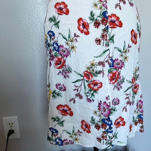 Express Floral Dress Spaghetti Strap Mini Size Small Crepe Material - Picture 6 of 8